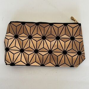 IMO rose gold origami cosmetic pouch